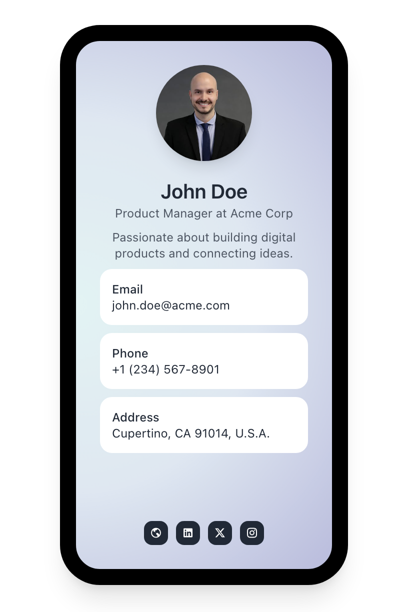 digital business card importance